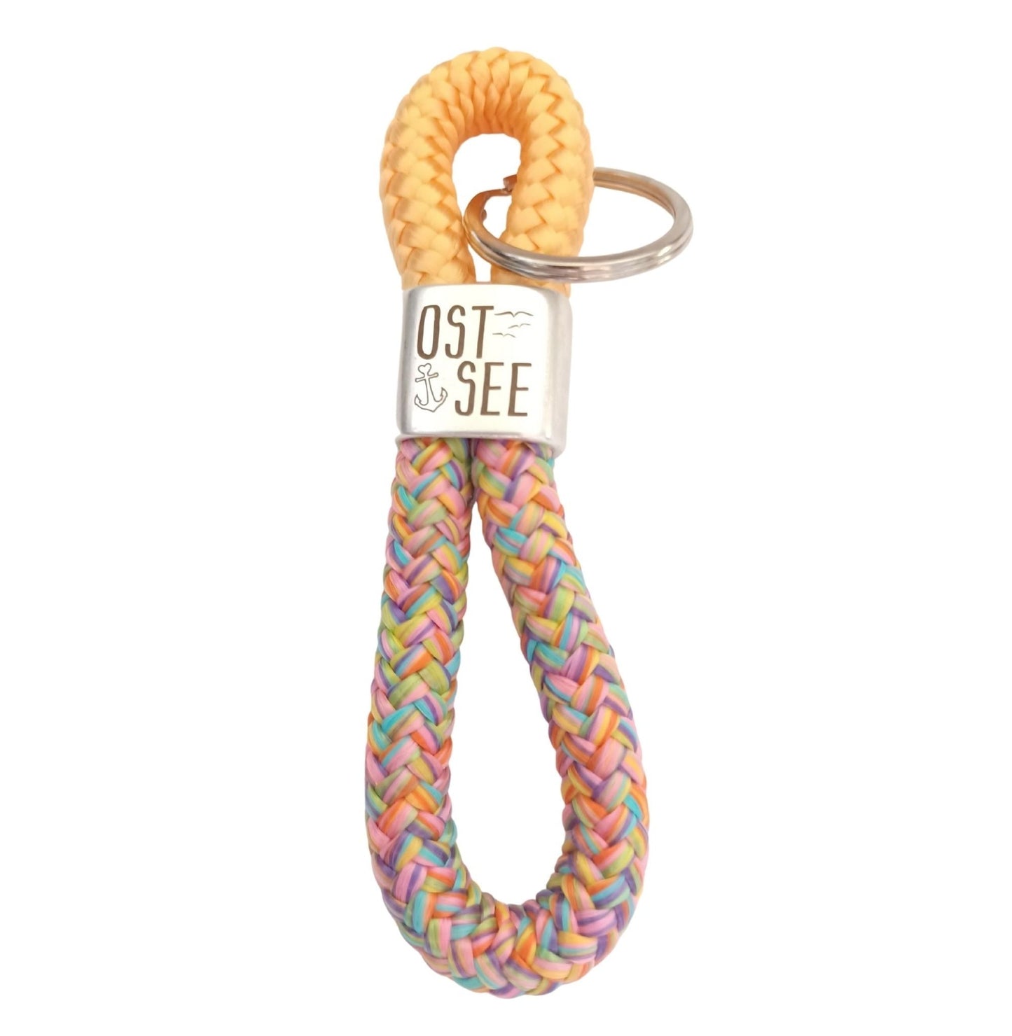Segelseil 8er Schlüsselanhänger 10mm, bunt / gelb - Ostsee