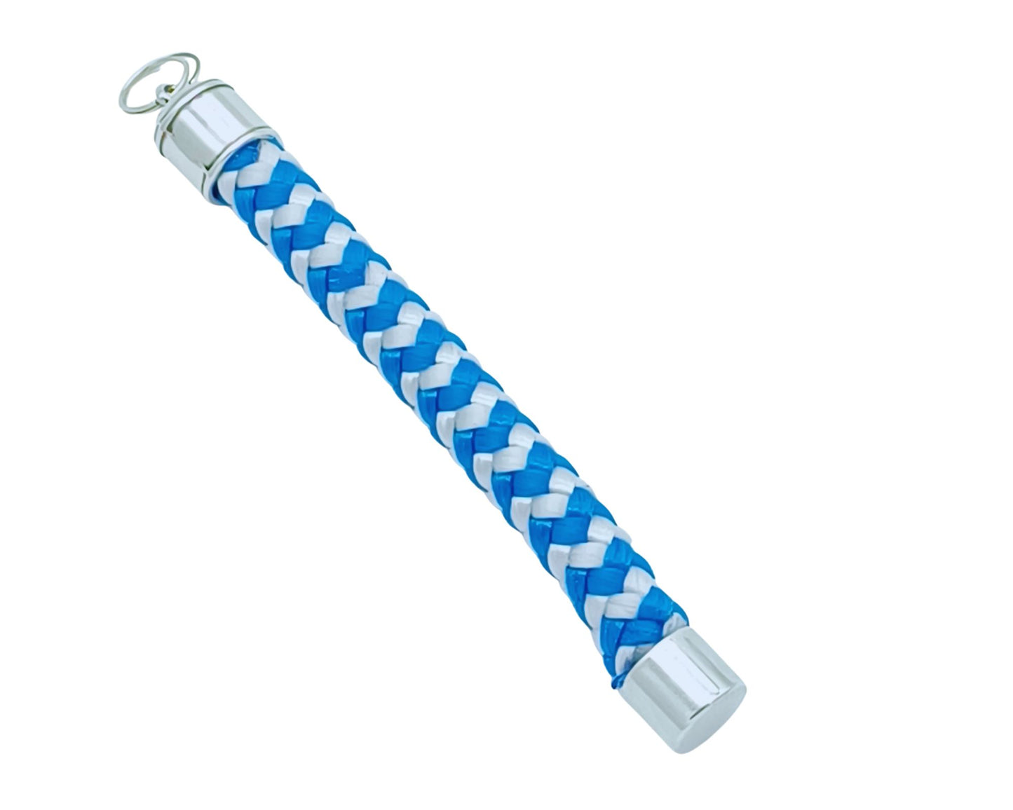 Segelseil 10mm Schlüsselanhänger, Stiftform, blau weiß
