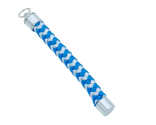 Segelseil Schlüsselanhänger, Stiftform, blau weiß