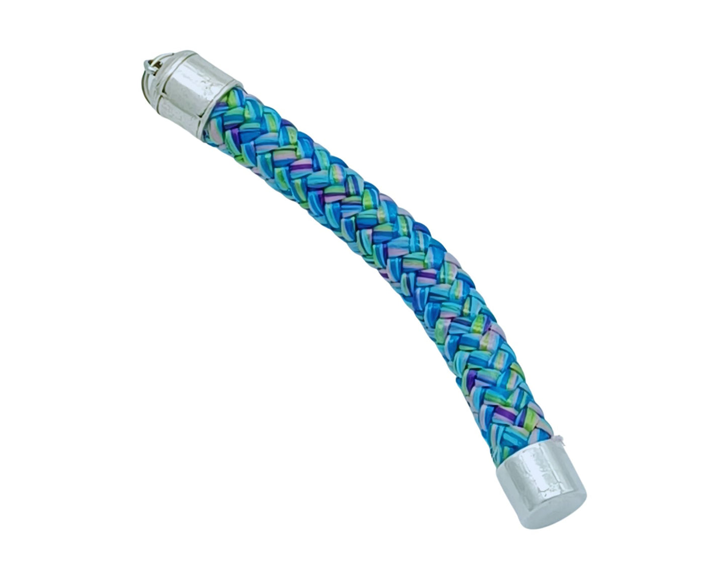 Segelseil 10mm Schlüsselanhänger, Stiftform, türkis meliert