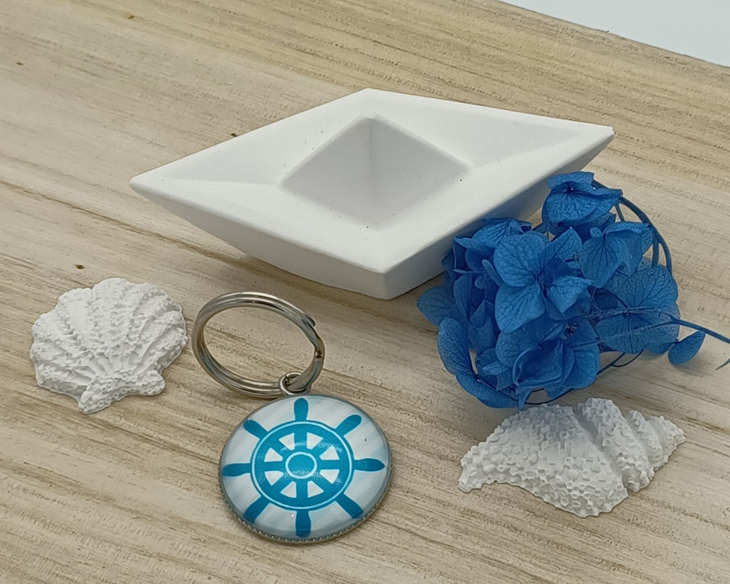 Schlüsselanhänger verschiedene, Maritim mit Cabochon
