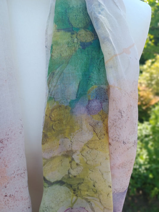 Tücher/ Schal aus Viskose und Baumwolle, bunt