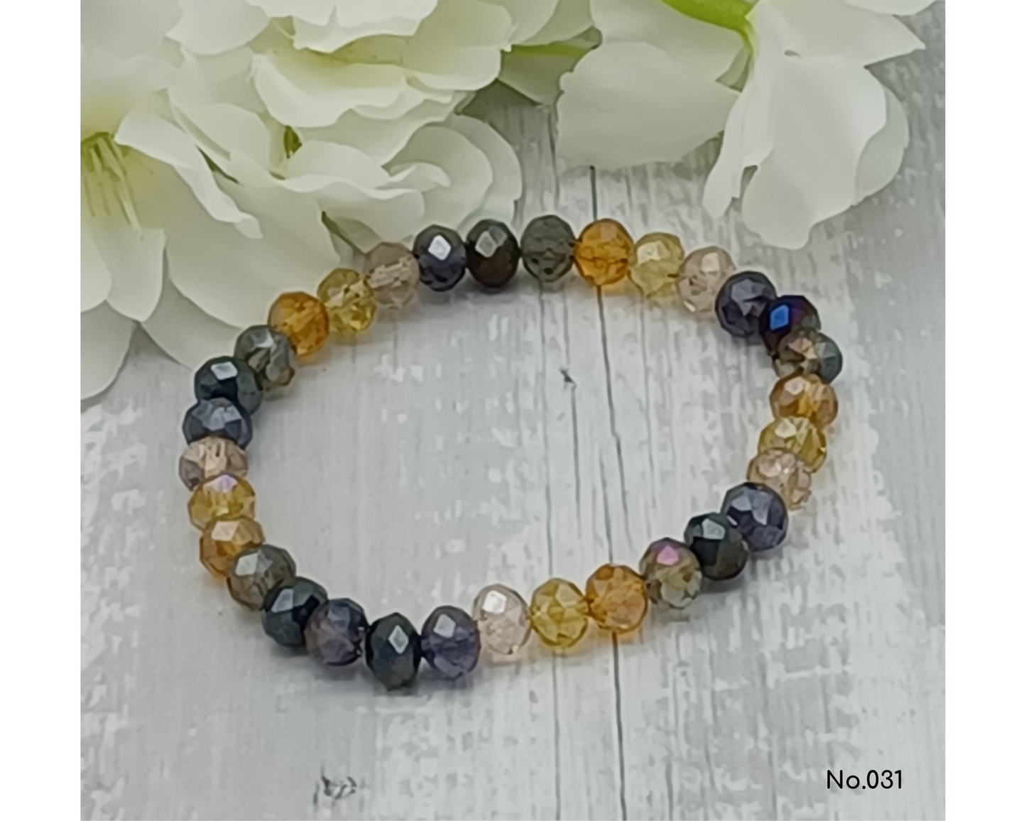 Armband Glasperlen facettierte, Tine