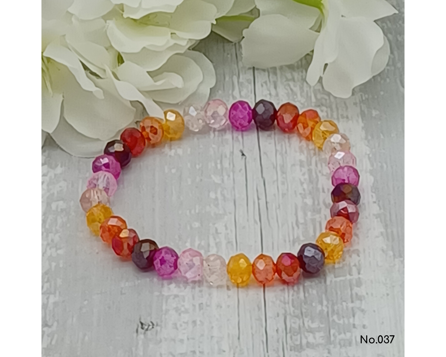 Armband Glasperlen facettierte, Tine