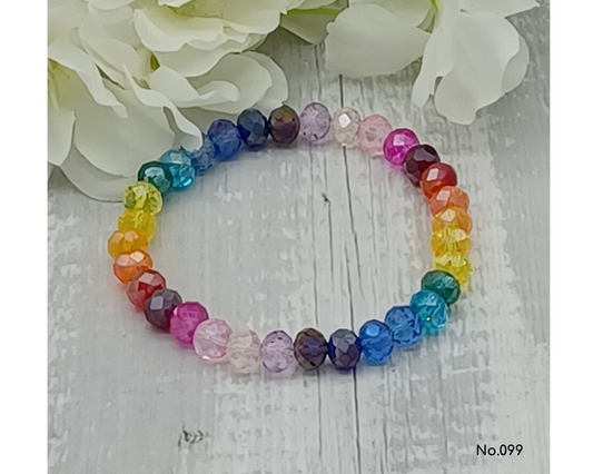 Armband Glasperlen facettierte, Tine