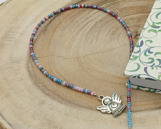 Lesezeichen mit Rocaills, Perlen- Anhänger lang