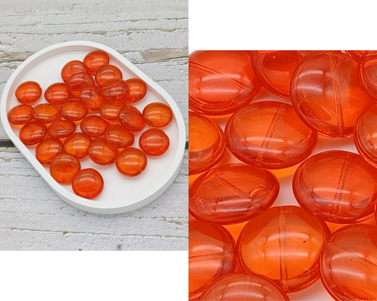 Plättchen rund / Campino 20mm glanz 5 Stück