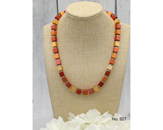 Halskette Aluminium, Würfel 10 x 10mm Nora