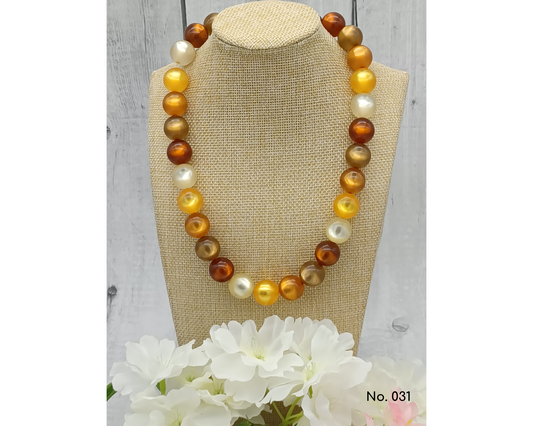 Halskette Polarisperlen- 16 mm Perlen, Tara