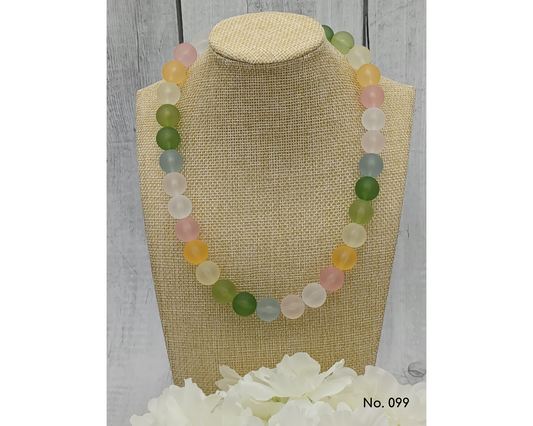 Halskette Acrylperlen frosti, Elena