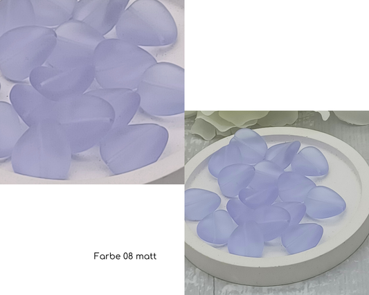 Plättchen, gewellt glanz und matt, 10 Stück