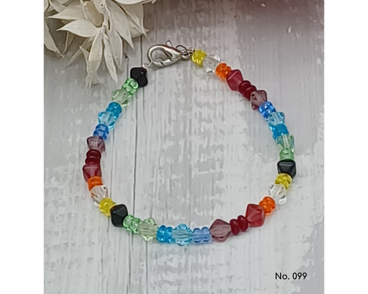 Armband Glasperlen, Böhmisch Pyramiden-Form, Dara