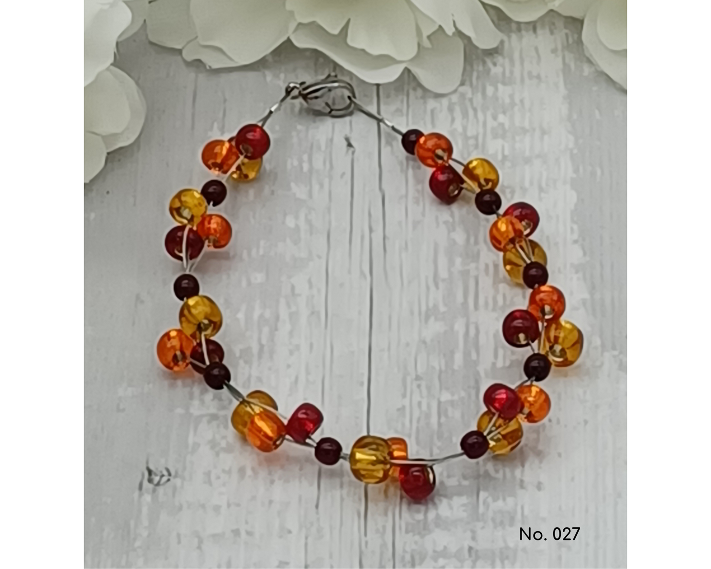Armband Glasperlen Perlen Rocailles 5mm- Melanie