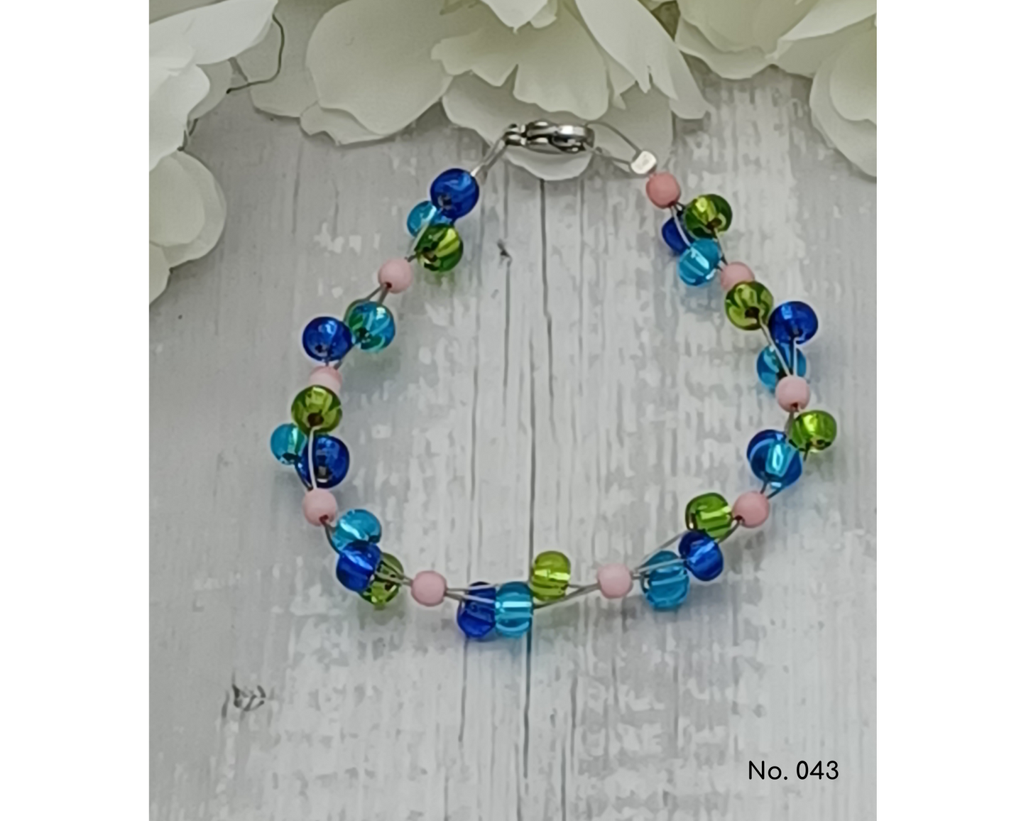 Armband Glasperlen Perlen Rocailles 5mm- Melanie