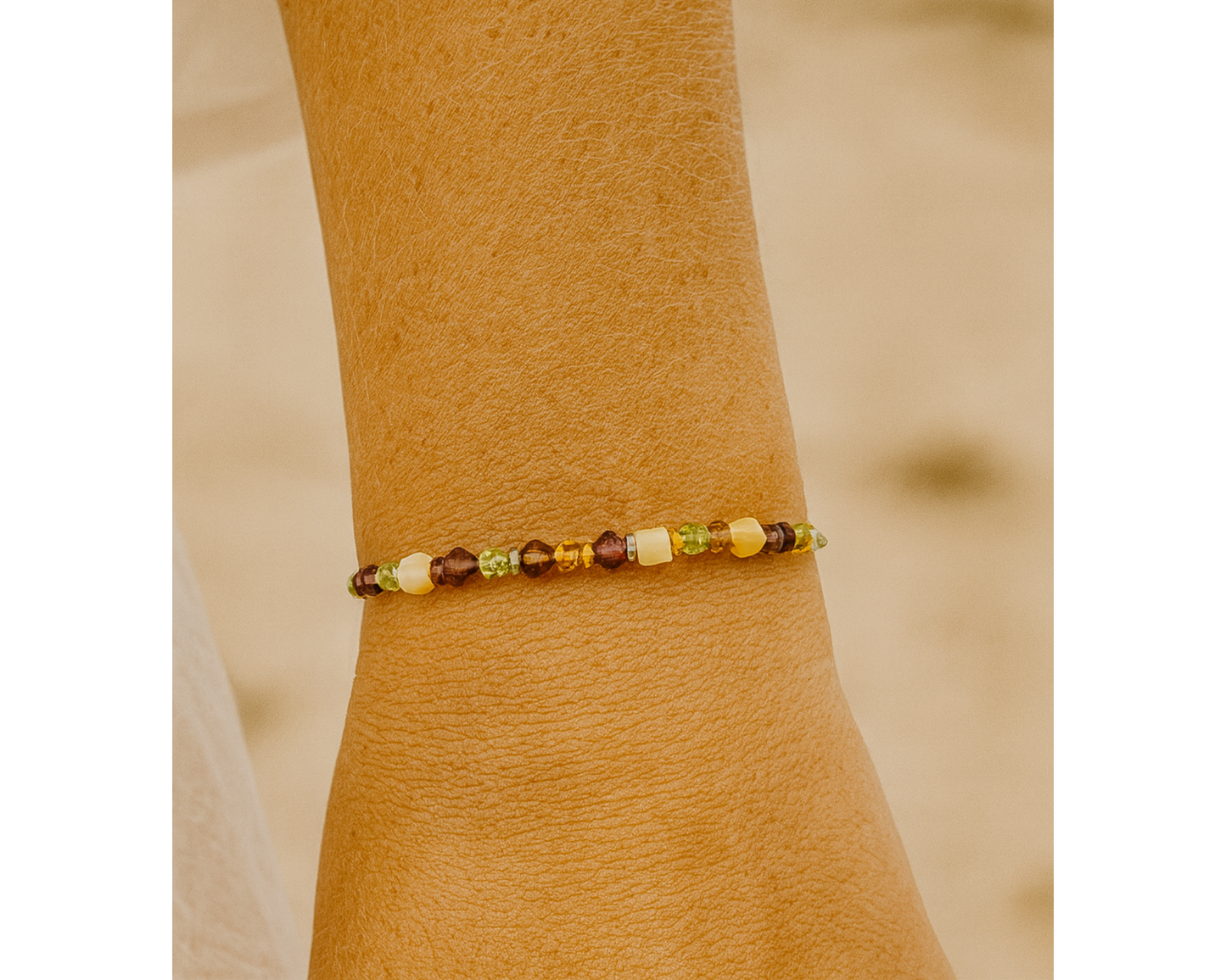 Armband Glasperlen, Böhmisch Pyramiden-Form, Dara