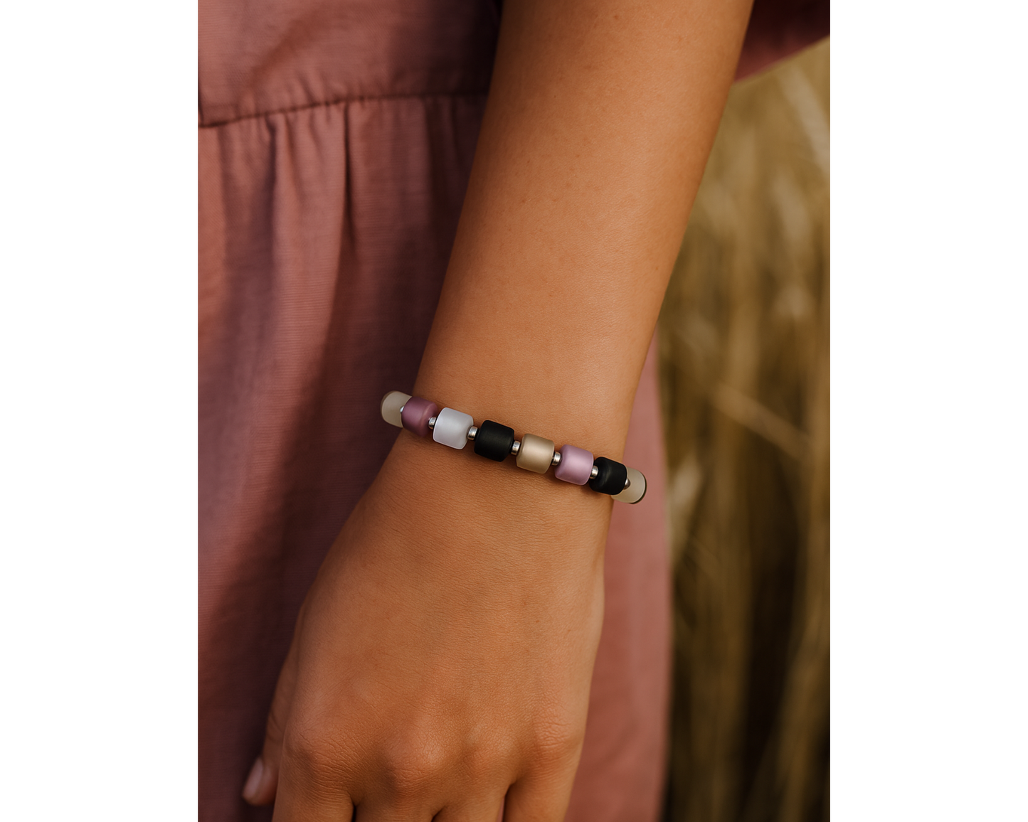 Armband Polarisperlen- Tonne 8mm Perlen, Pia