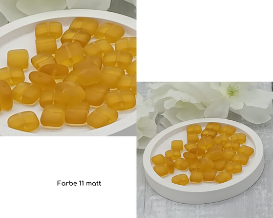 Plättchen Rechteck flach, matt 10 Stück