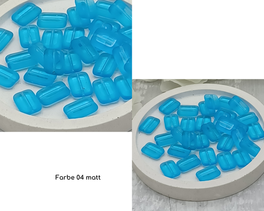 Plättchen klein, flach lang, matt und glanz, 10 Stück