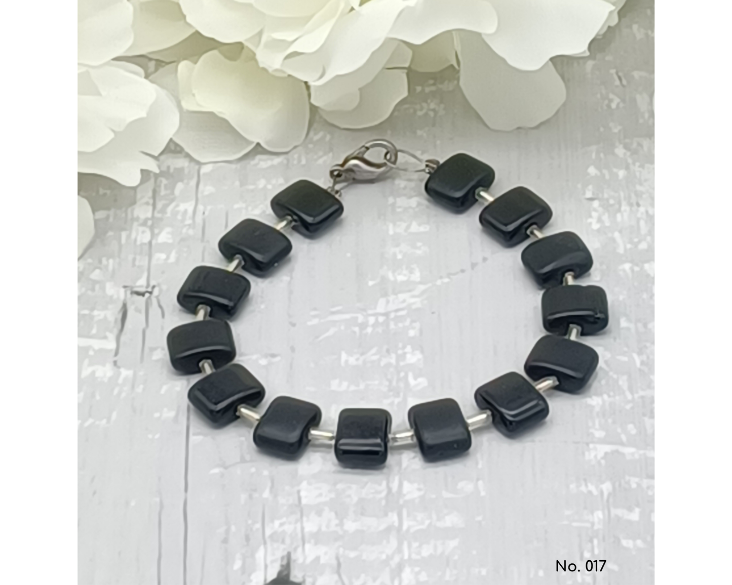 Armband Glasperlen böhmisch in Kissenform - Der Klassiker, Anna