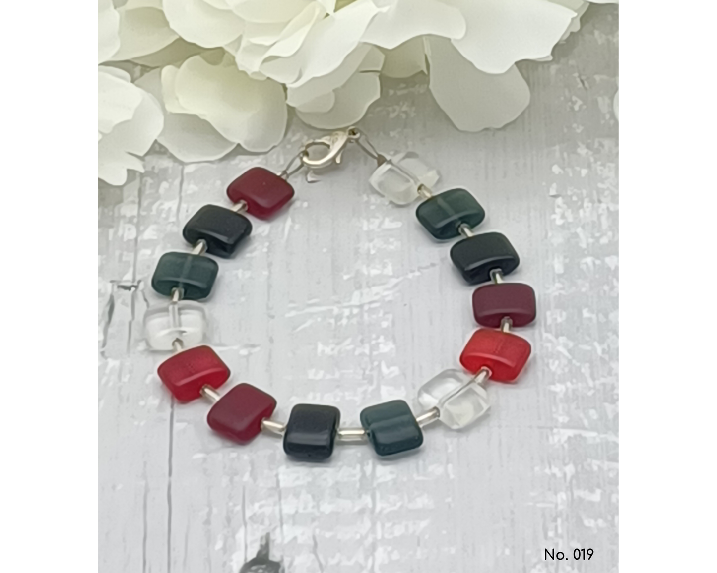 Armband Glasperlen böhmisch in Kissenform - Der Klassiker, Anna