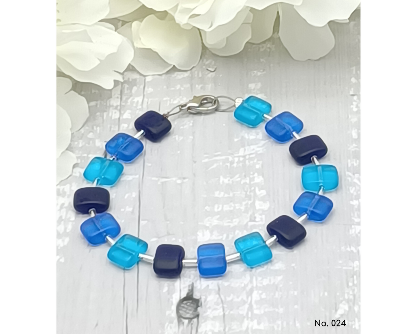 Armband Glasperlen böhmisch in Kissenform - Der Klassiker, Anna