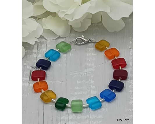 Armband Glasperlen böhmisch in Kissenform - Der Klassiker, Anna