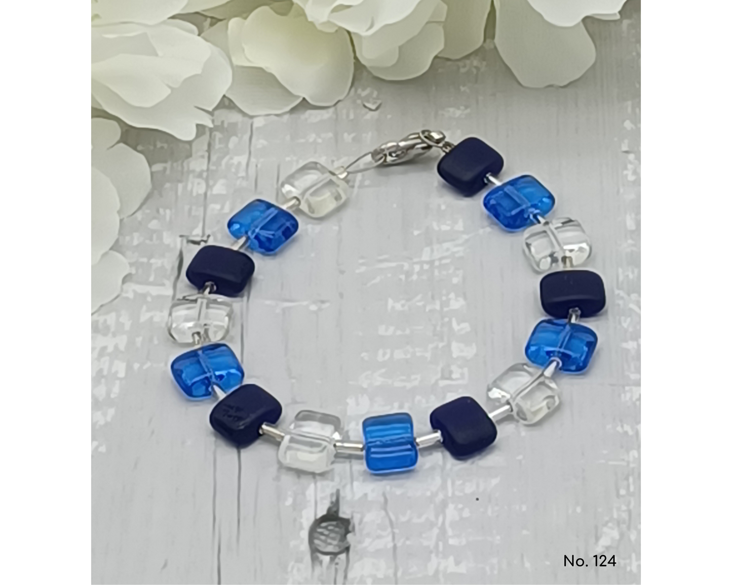 Armband Glasperlen böhmisch in Kissenform - Der Klassiker, Anna