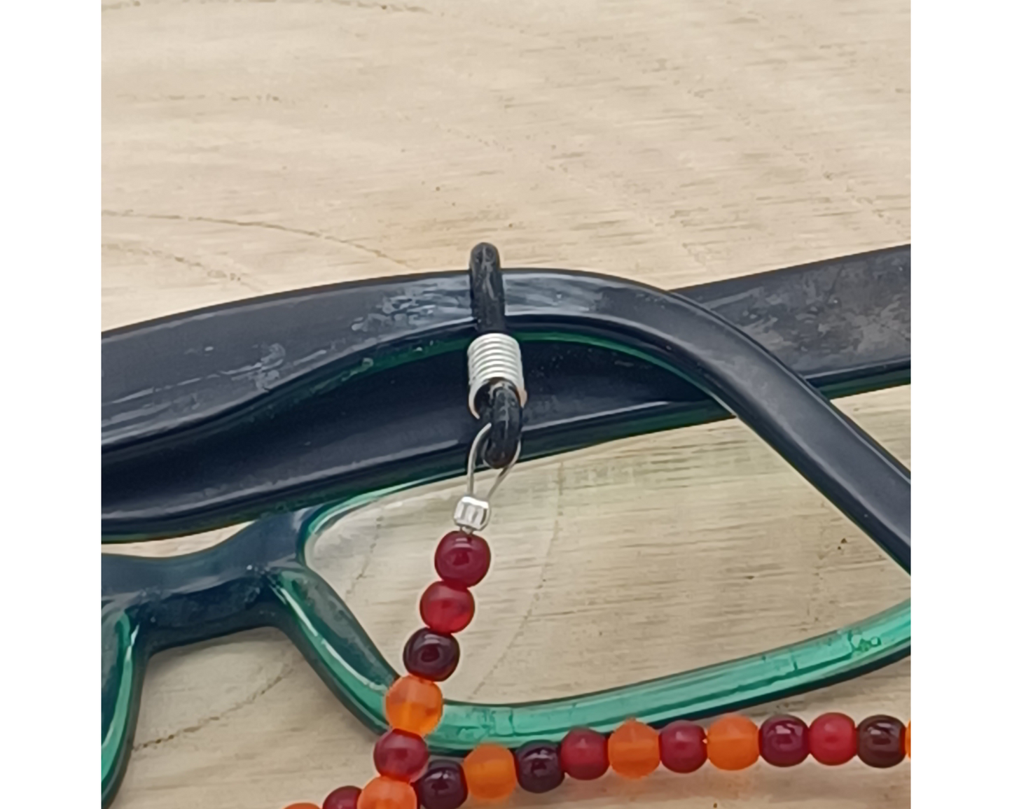 Brillenkette aus böhmischen Glasperlen, Sonja