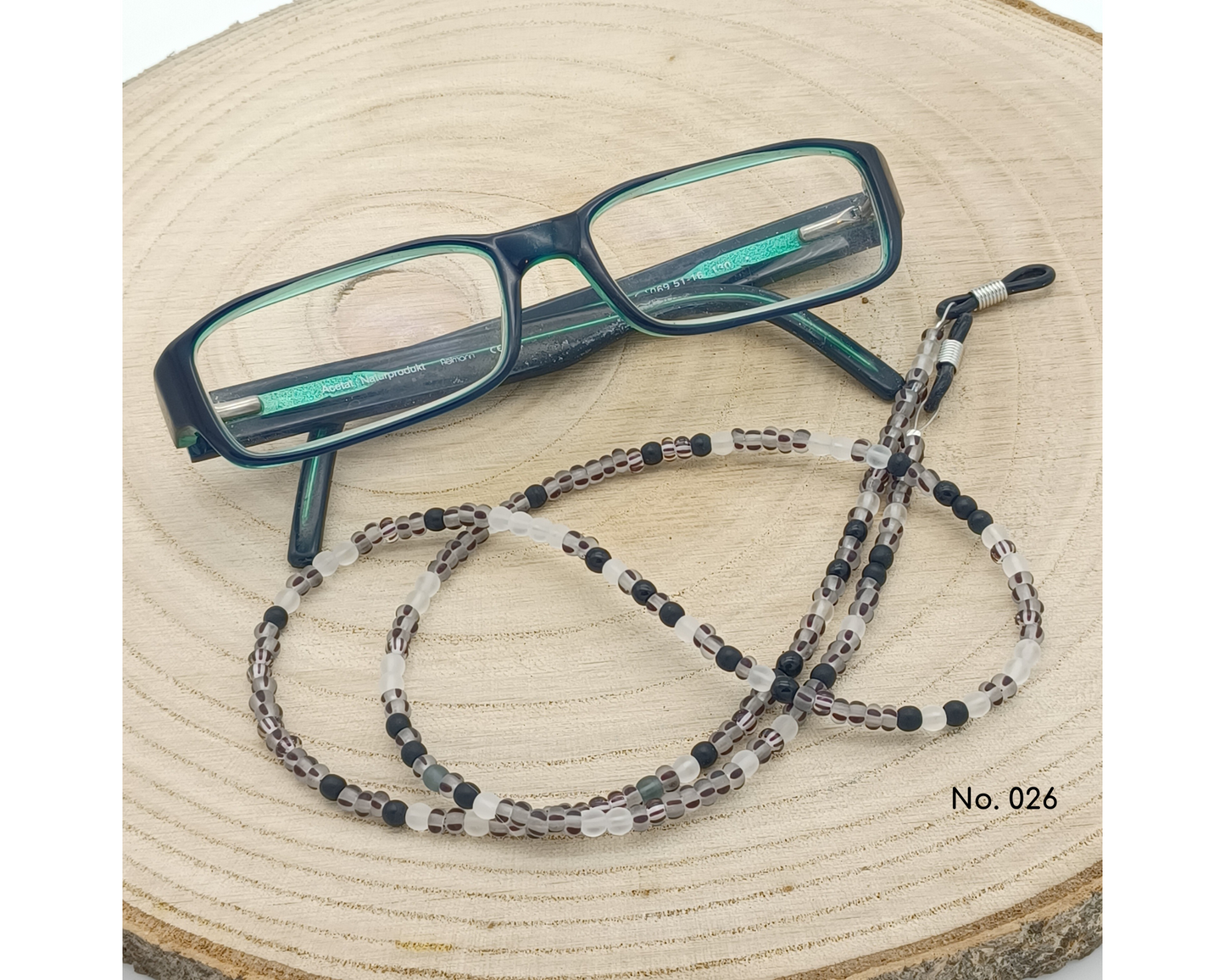 Brillenkette aus böhmischen Glasperlen, Sonja