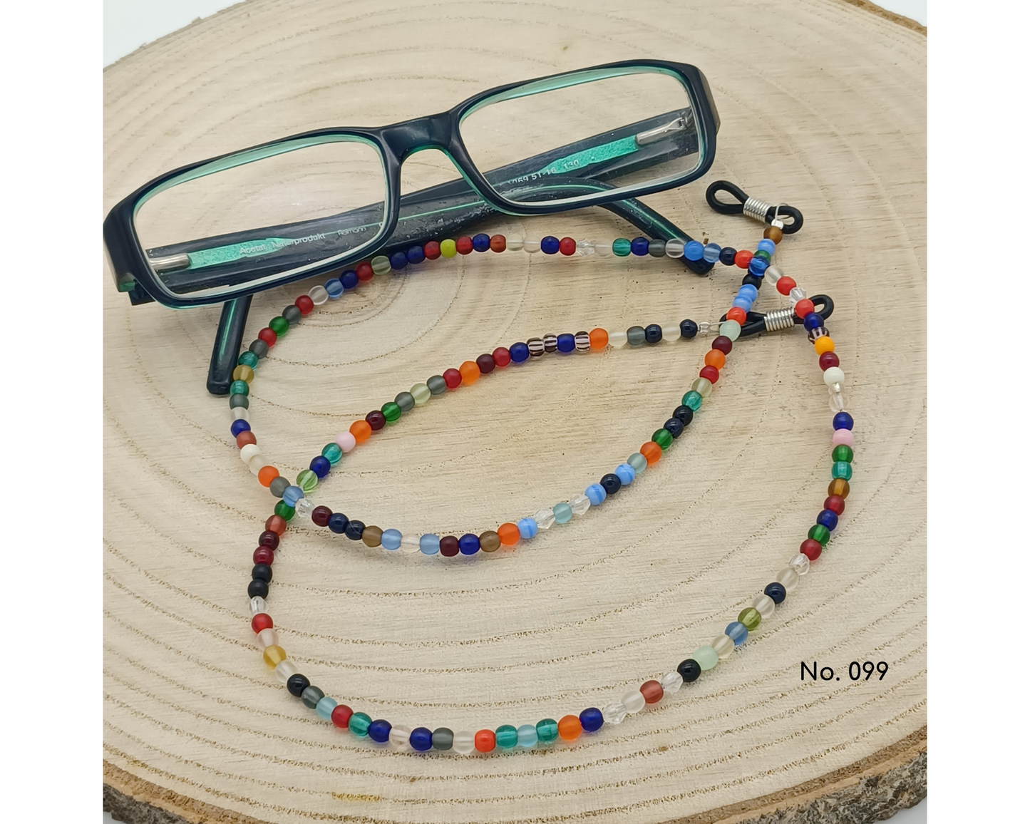 Brillenkette aus böhmischen Glasperlen, Sonja