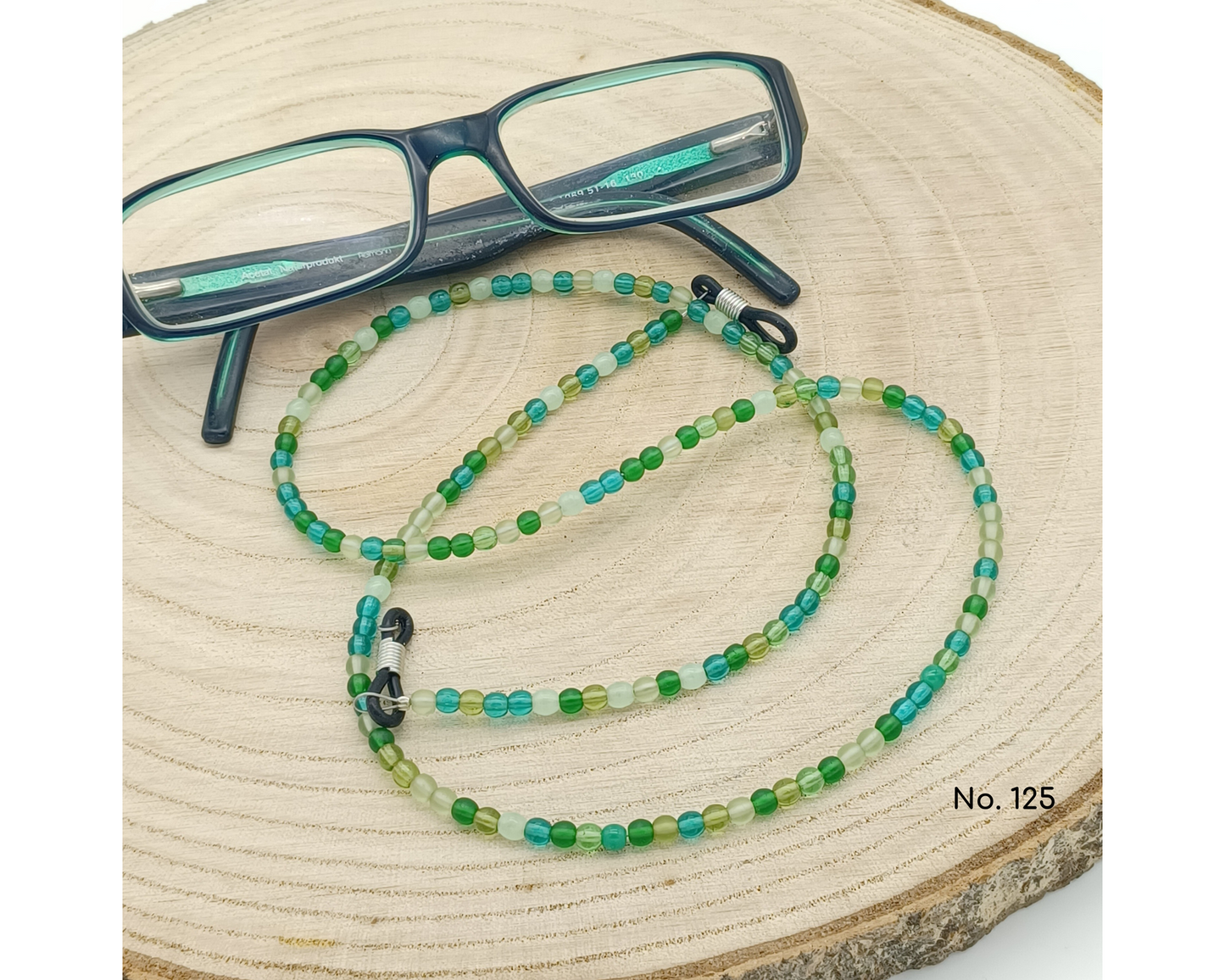 Brillenkette aus böhmischen Glasperlen, Sonja