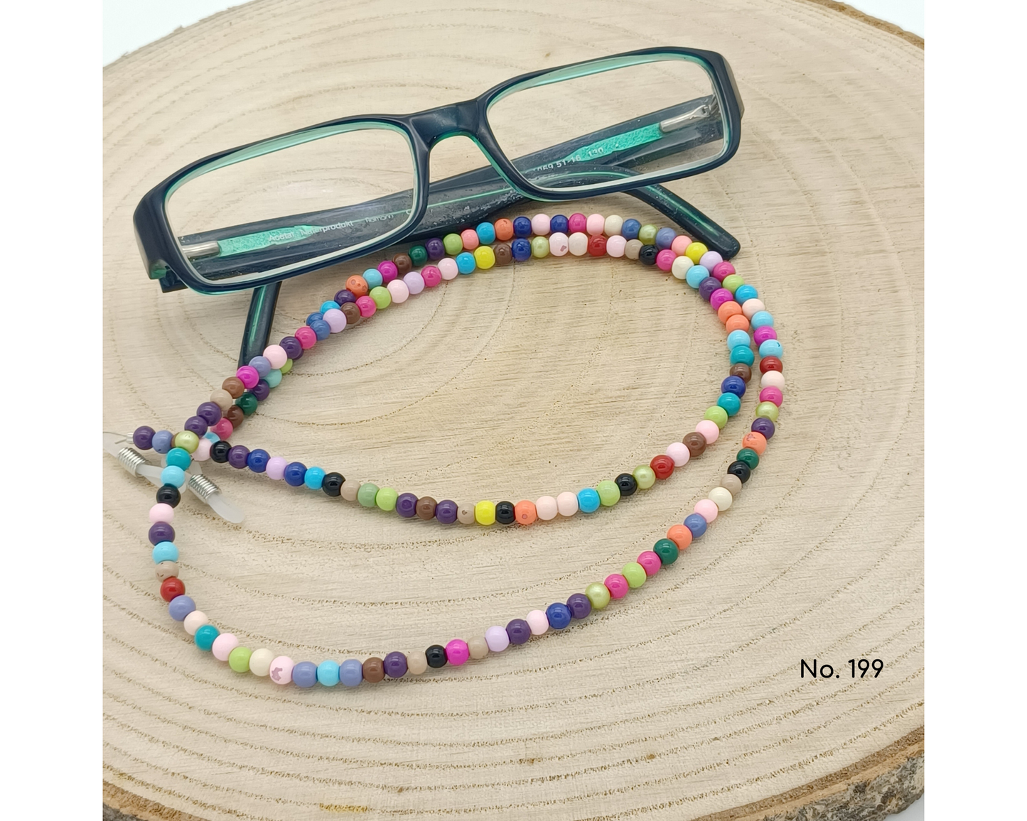 Brillenkette aus böhmischen Glasperlen, Sonja
