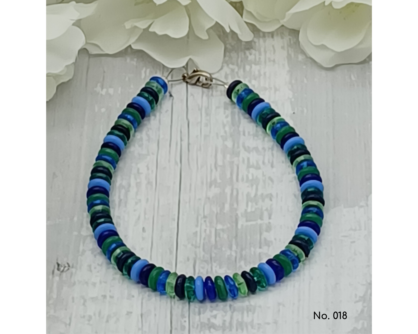 Armband Glasperlen, Linse glanz, Mina