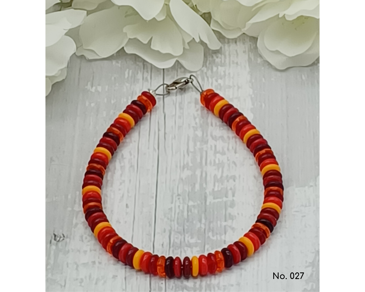 Armband Glasperlen, Linse glanz, Mina