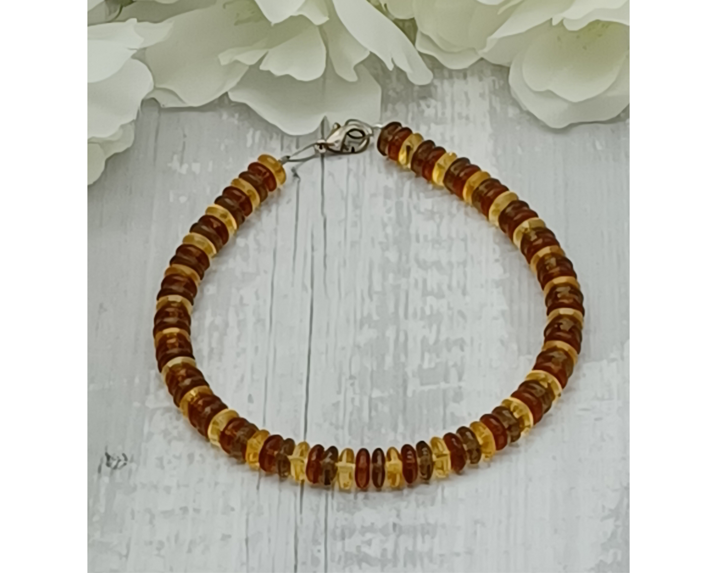 Armband Glasperlen, Linse glanz, Mina