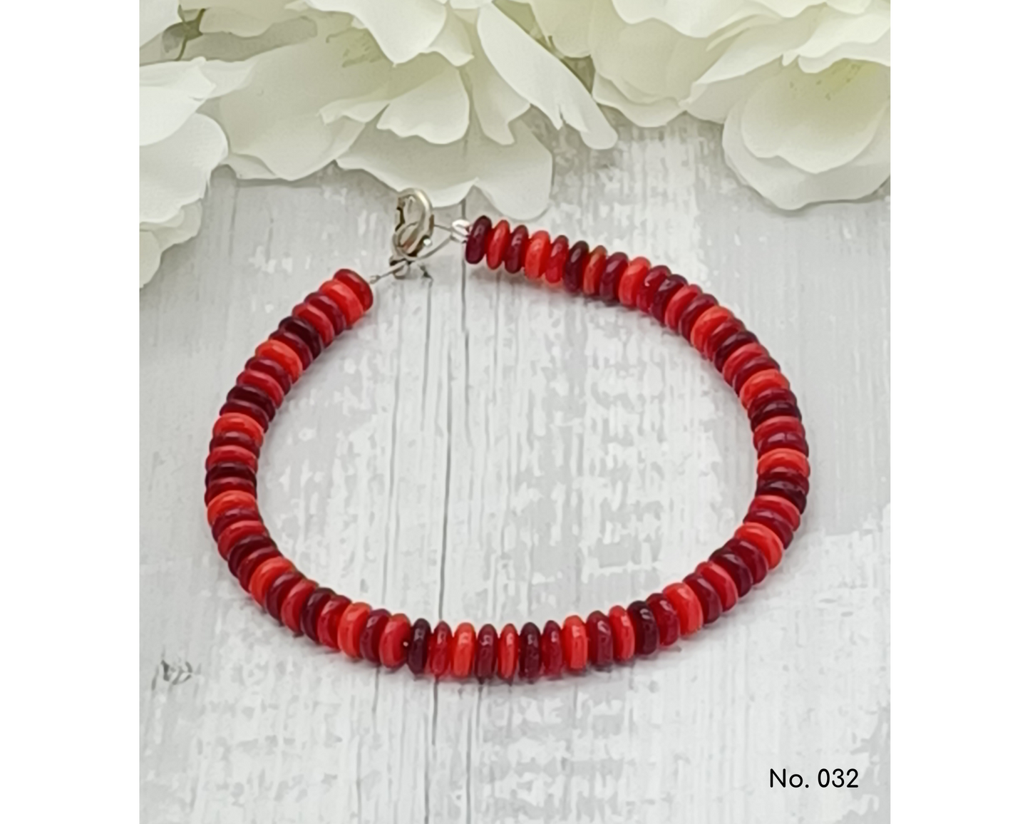 Armband Glasperlen, Linse glanz, Mina