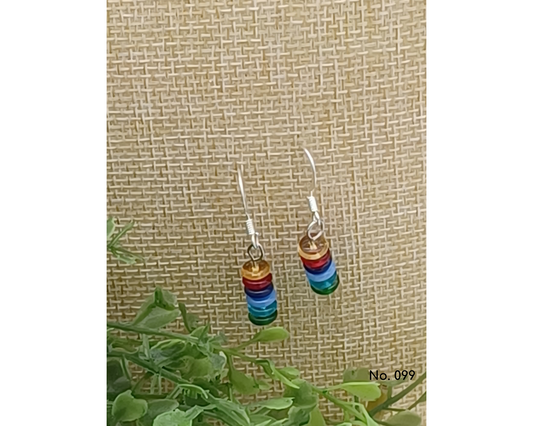 Ohrringe Glasperlen, Linse glanz, Mina