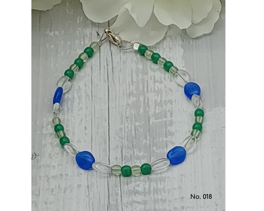 Armband Glasperlen Perlen und Bohnenform- Tina