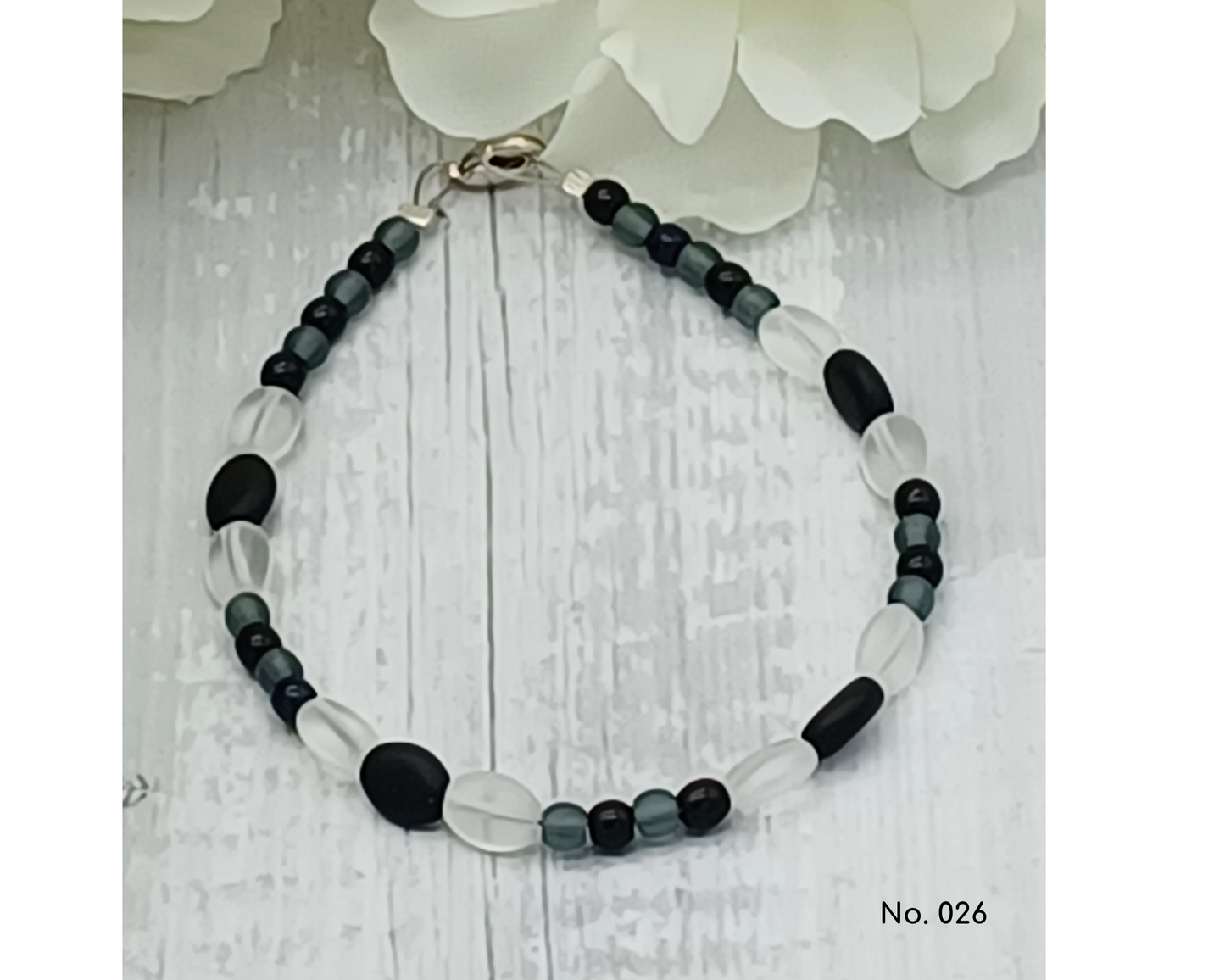 Armband Glasperlen Perlen und Bohnenform- Tina