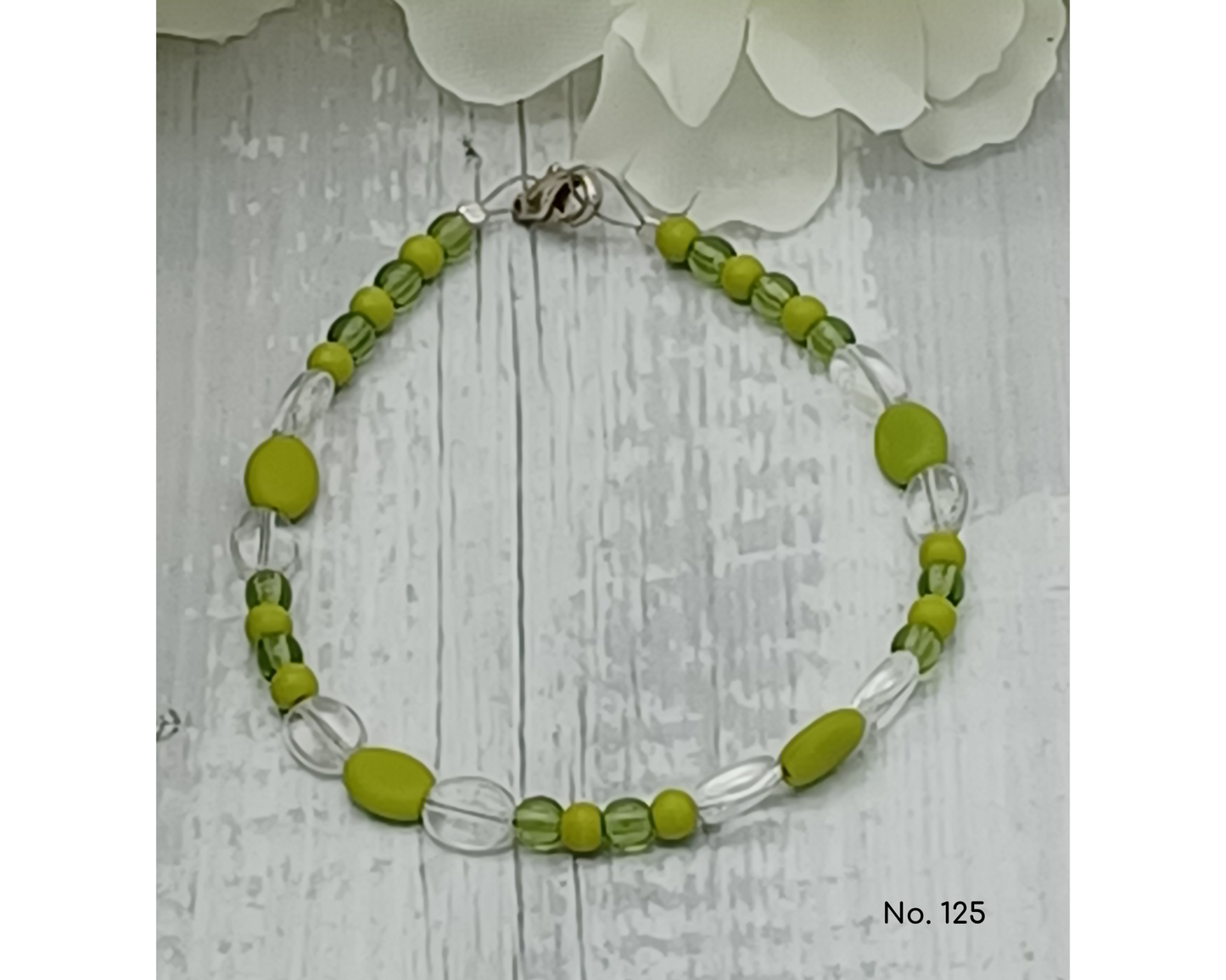 Armband Glasperlen Perlen und Bohnenform- Tina