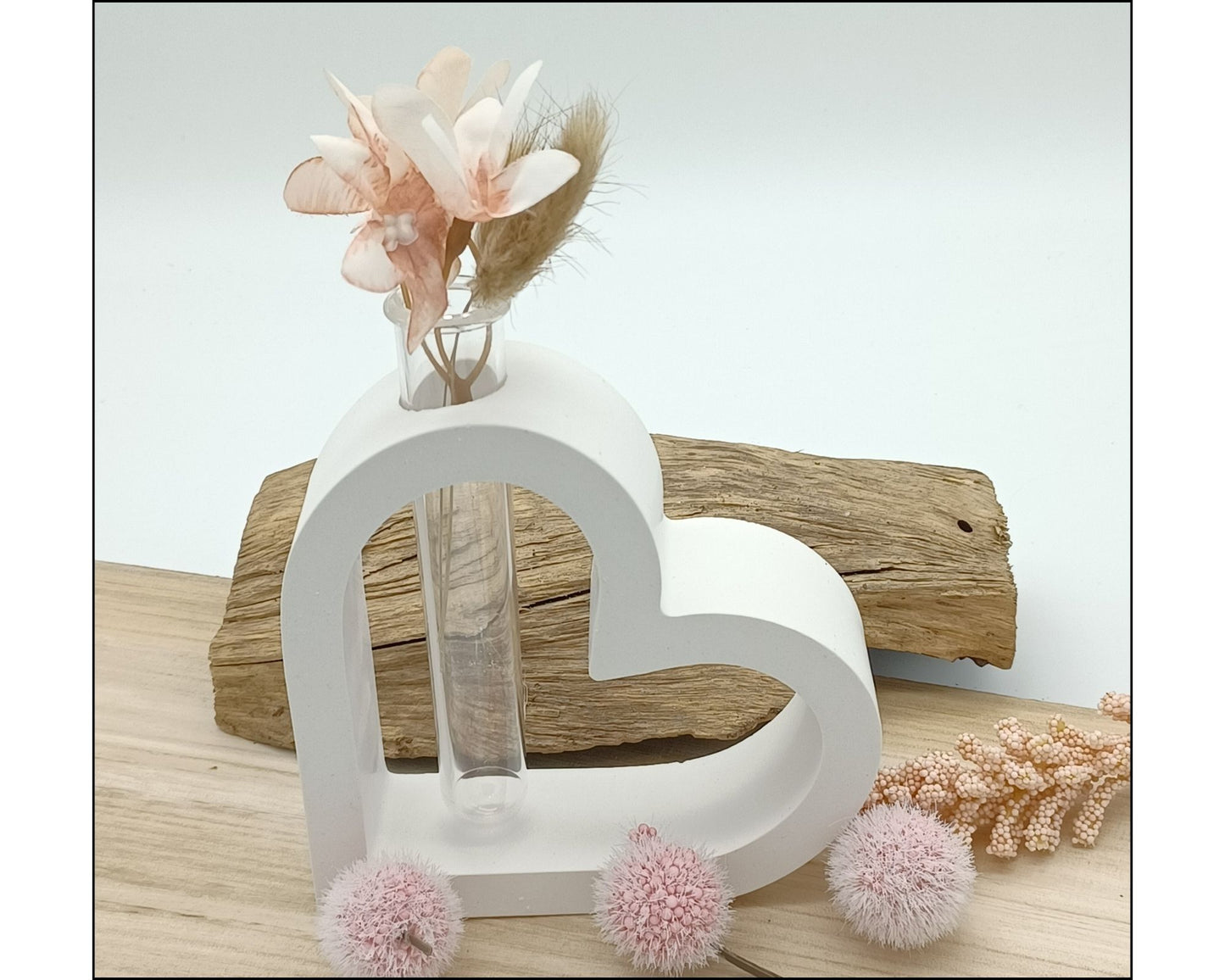 Raysin Gußformen, Herz, Herz Reagenzglas Vase