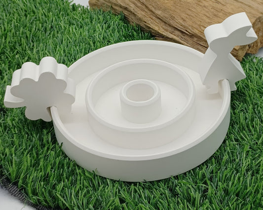 Raysin Gußformen, Kerzenhalter, Schale für Kantenhocker