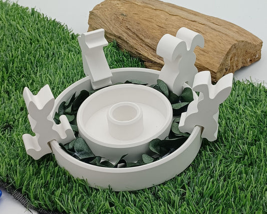 Raysin Gußformen, Ostern, Hasen Kantenhocker 4er Set