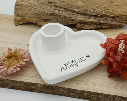 Raysin Gußformen, Schale Herz Kerzenhalter