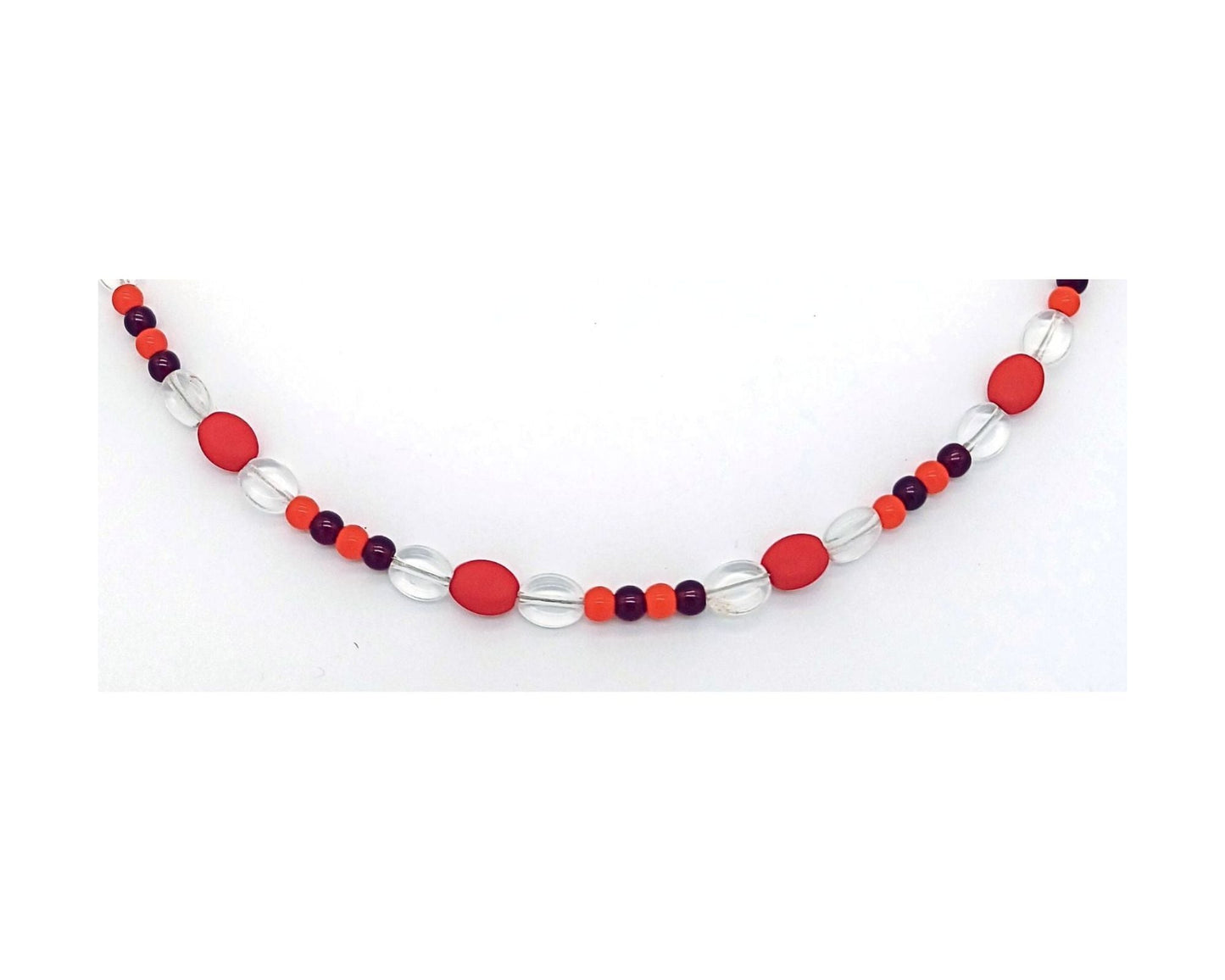 perleperle Modeschmuck handgefertigt BK213 Sonnenbrillenbänder 032 Rottöne