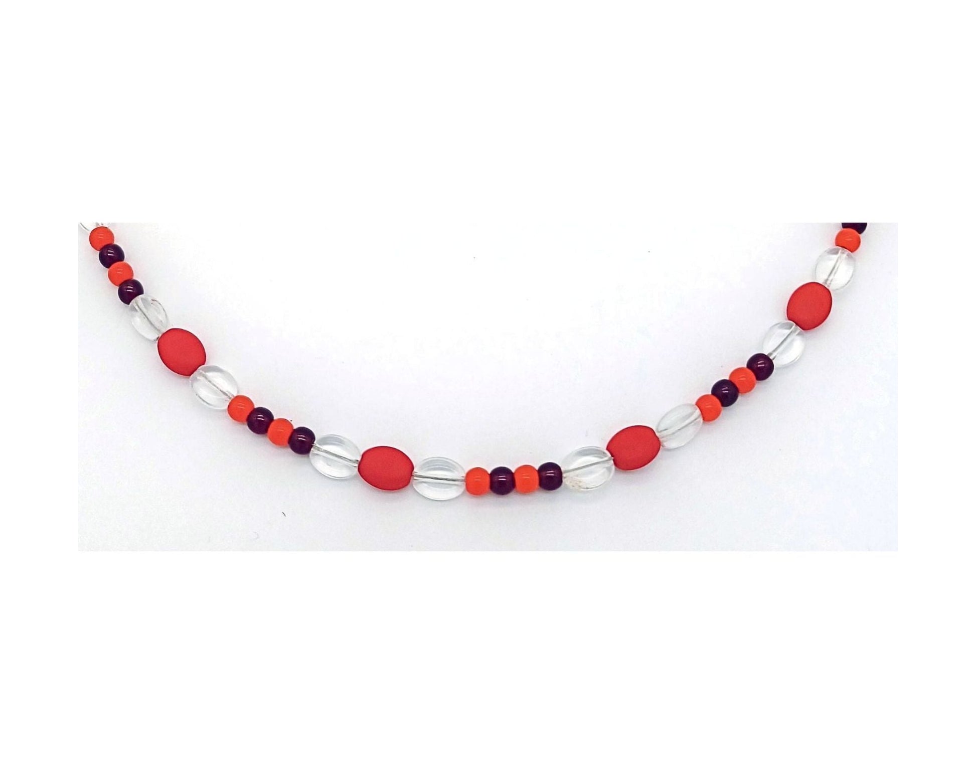 perleperle Modeschmuck handgefertigt BK213 Sonnenbrillenbänder 032 Rottöne