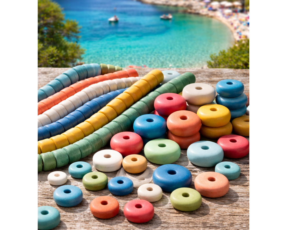 Griechische Keramikperlen – Handgemachter Schmuck mit mediterranem Flair