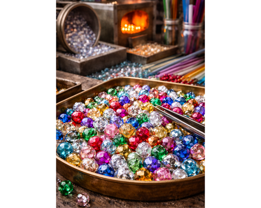 Was sind feuerpolierte Glasperlen?