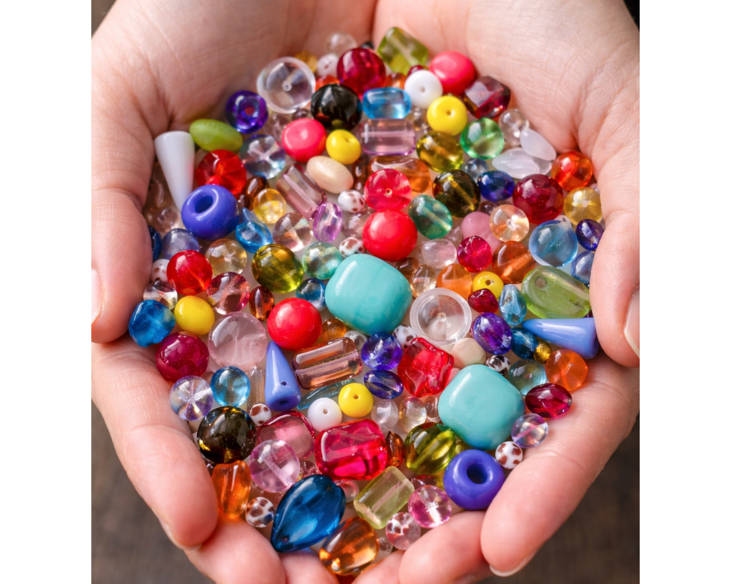 Böhmische Glasperlen