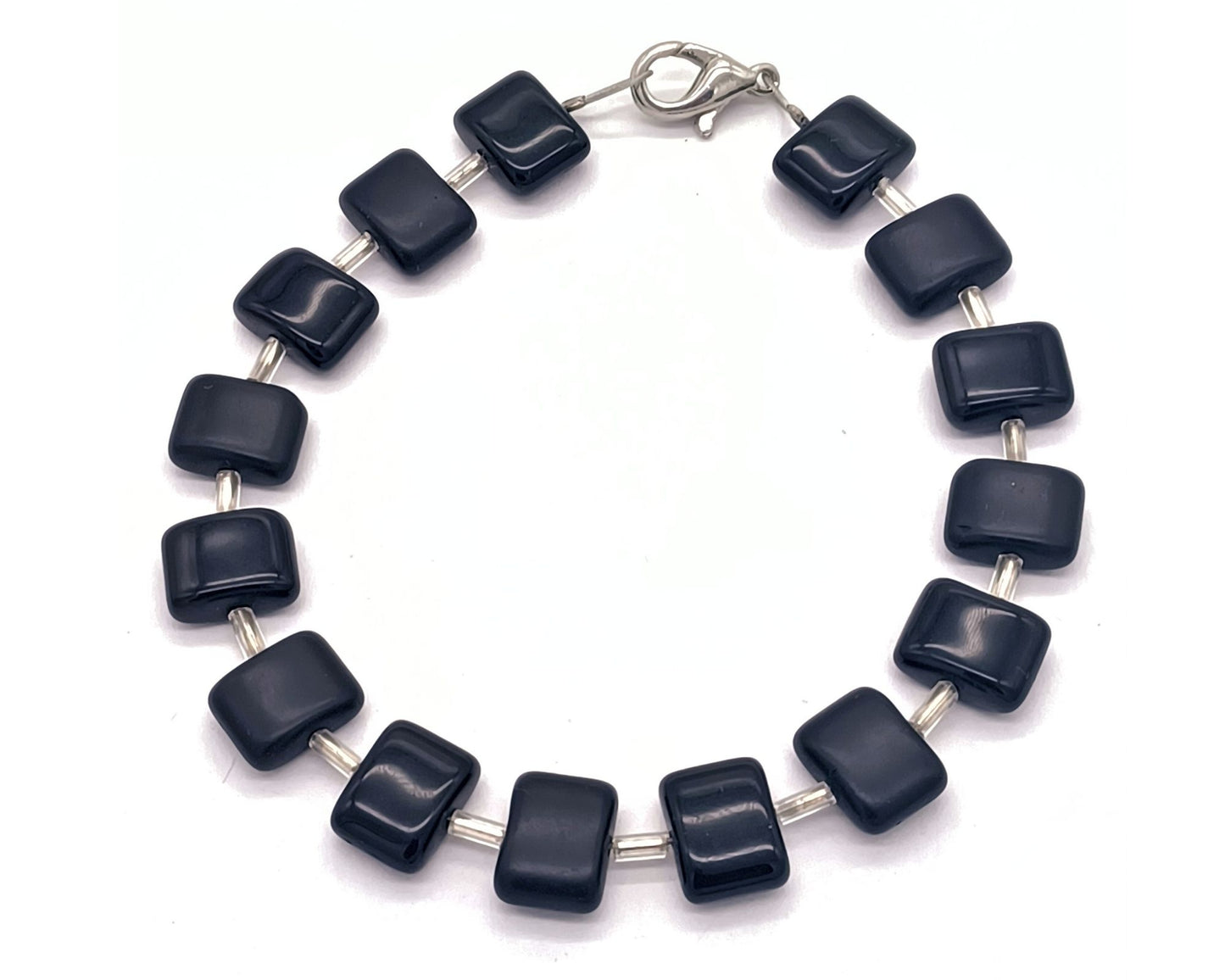 Armband Florence - Böhmische Glasperlen in Kissenform - Der Klassiker